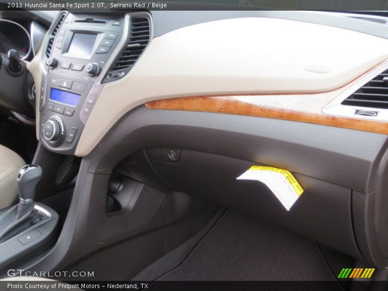 Serrano Red / Beige 2013 Hyundai Santa Fe Sport 2.0T