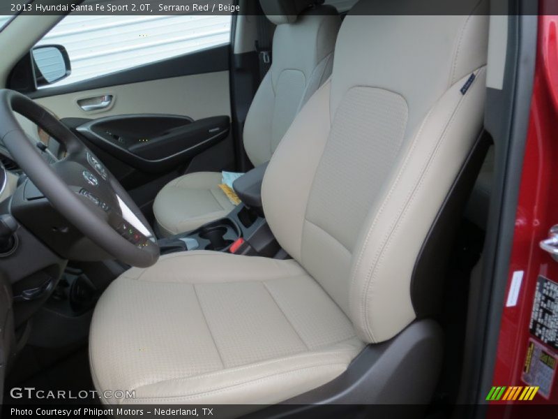  2013 Santa Fe Sport 2.0T Beige Interior