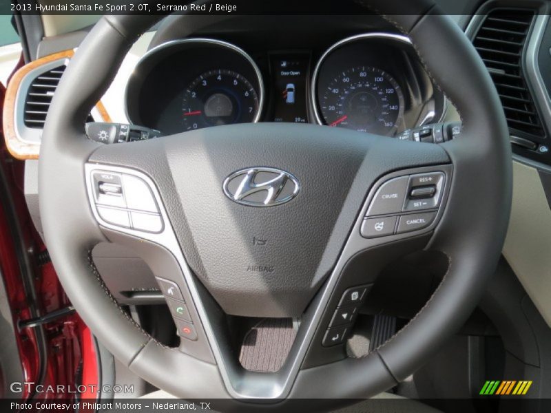  2013 Santa Fe Sport 2.0T Steering Wheel