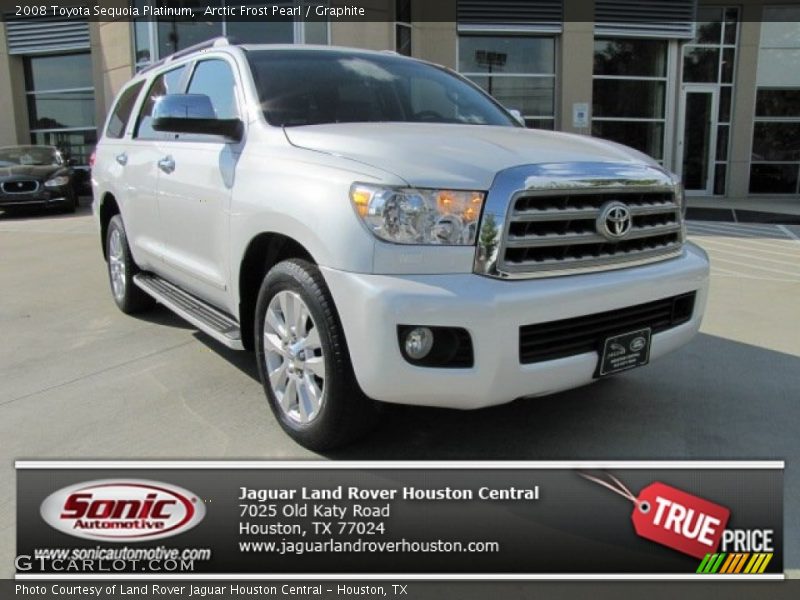 Arctic Frost Pearl / Graphite 2008 Toyota Sequoia Platinum