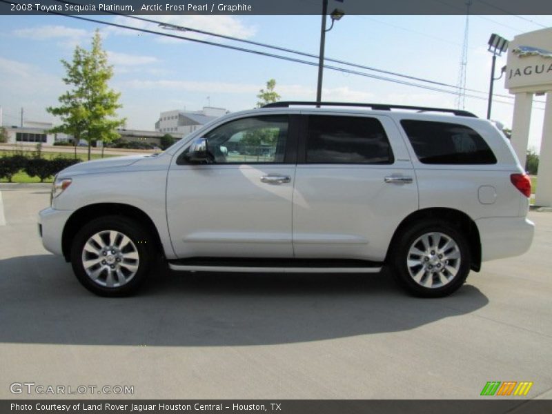 Arctic Frost Pearl / Graphite 2008 Toyota Sequoia Platinum