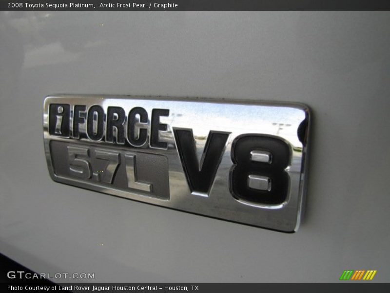 Arctic Frost Pearl / Graphite 2008 Toyota Sequoia Platinum