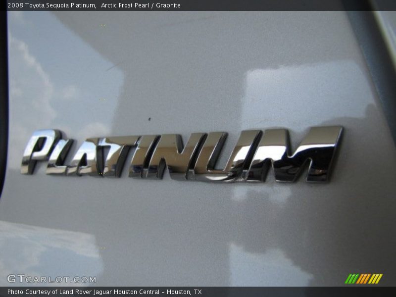 Arctic Frost Pearl / Graphite 2008 Toyota Sequoia Platinum