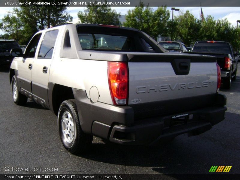 Silver Birch Metallic / Gray/Dark Charcoal 2005 Chevrolet Avalanche LS
