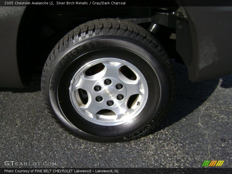 Silver Birch Metallic / Gray/Dark Charcoal 2005 Chevrolet Avalanche LS