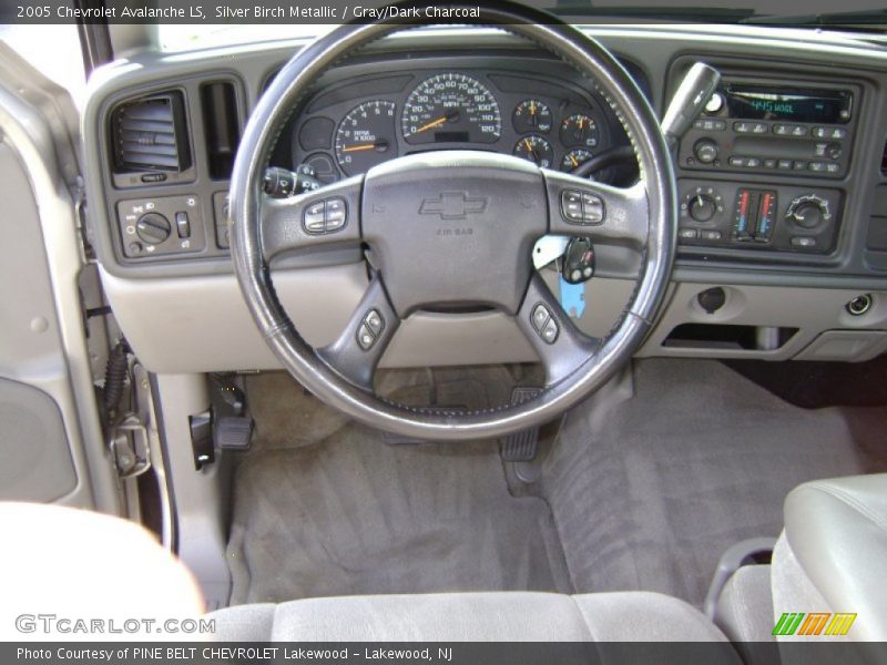 Silver Birch Metallic / Gray/Dark Charcoal 2005 Chevrolet Avalanche LS