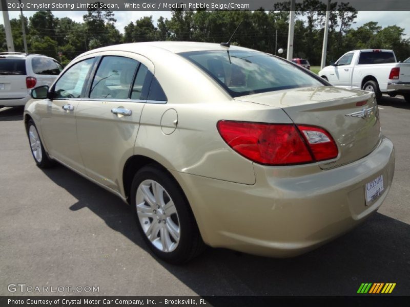 White Gold / Medium Pebble Beige/Cream 2010 Chrysler Sebring Limited Sedan