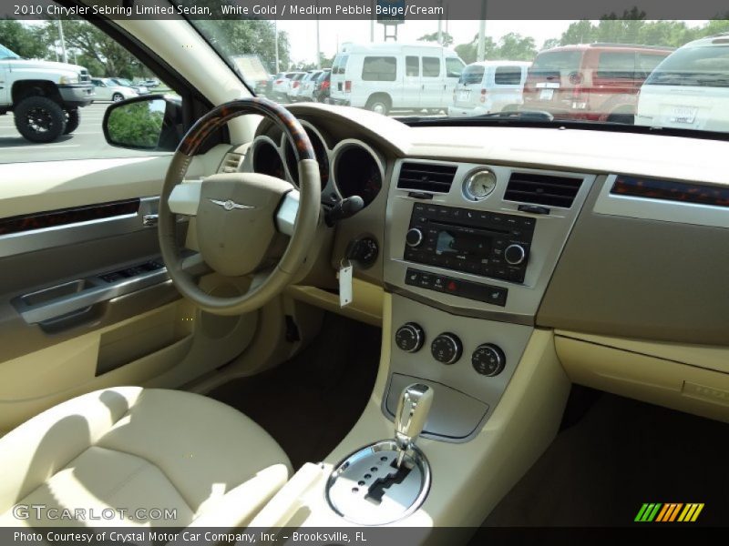 White Gold / Medium Pebble Beige/Cream 2010 Chrysler Sebring Limited Sedan