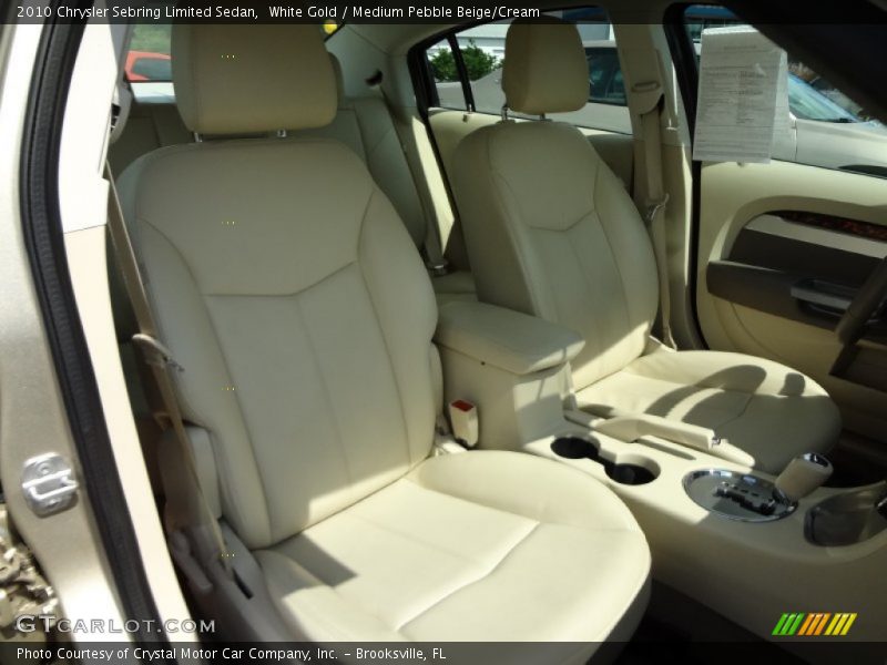 White Gold / Medium Pebble Beige/Cream 2010 Chrysler Sebring Limited Sedan