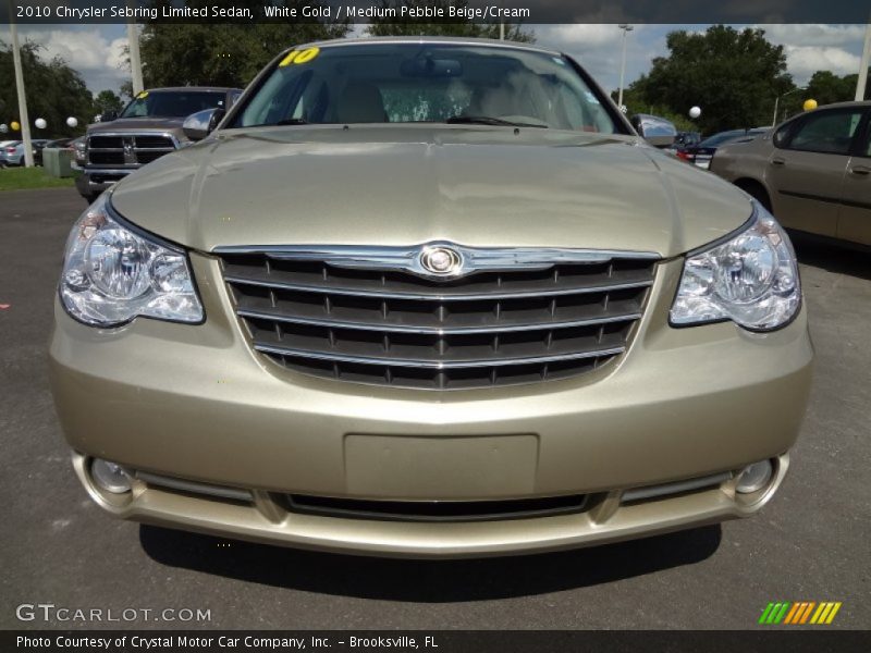 White Gold / Medium Pebble Beige/Cream 2010 Chrysler Sebring Limited Sedan