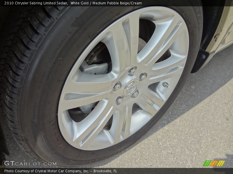White Gold / Medium Pebble Beige/Cream 2010 Chrysler Sebring Limited Sedan
