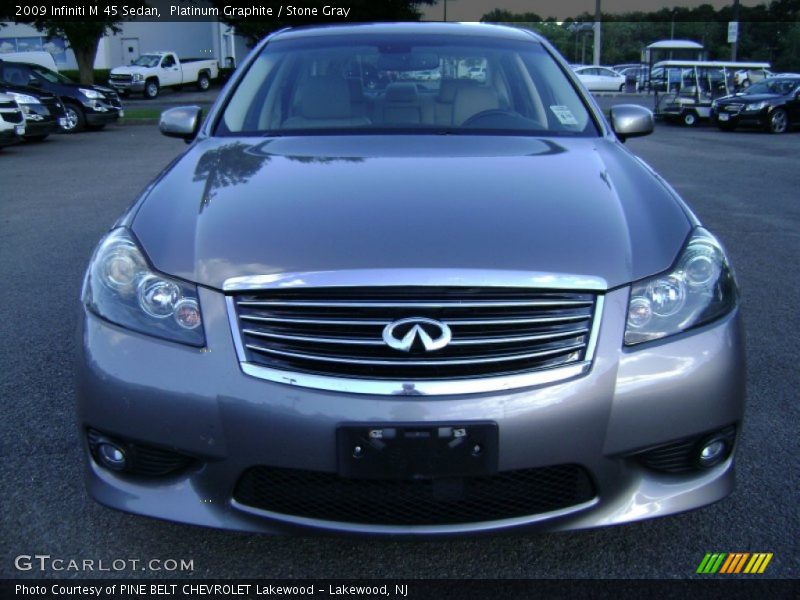 Platinum Graphite / Stone Gray 2009 Infiniti M 45 Sedan