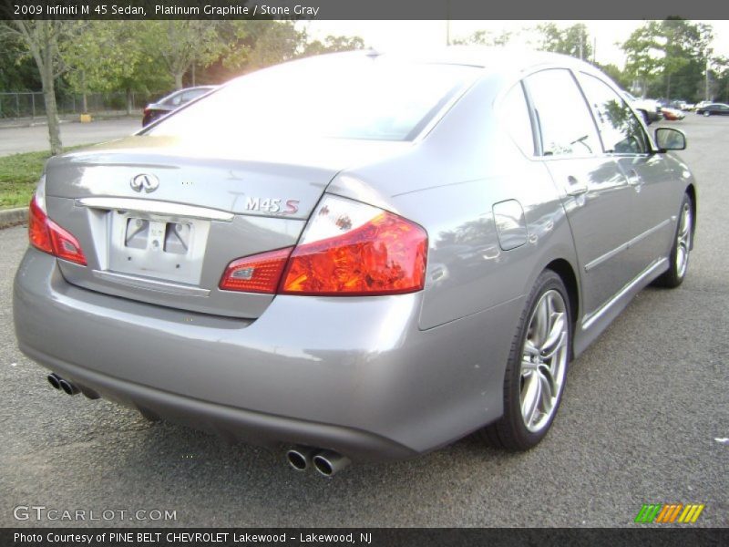 Platinum Graphite / Stone Gray 2009 Infiniti M 45 Sedan