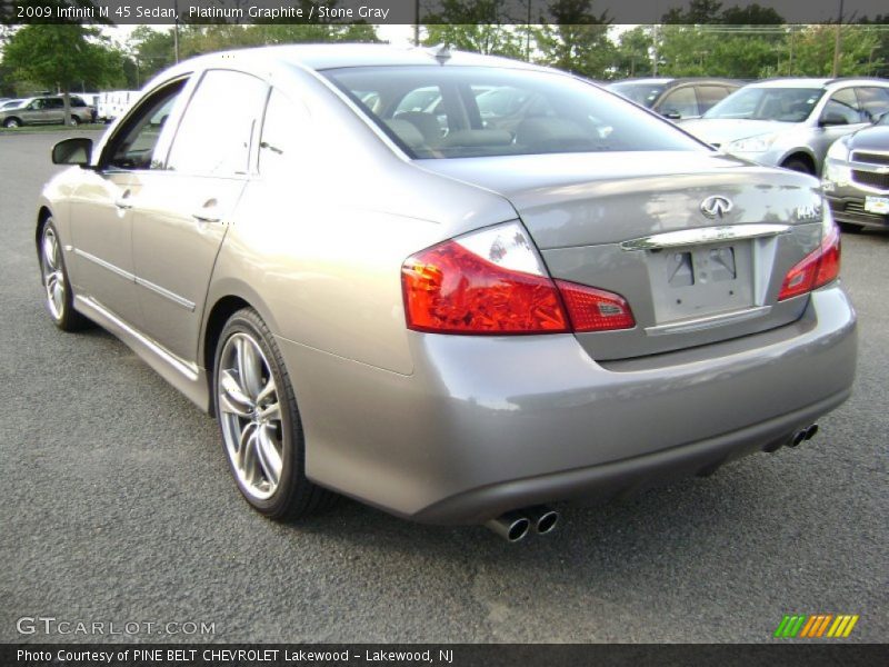 Platinum Graphite / Stone Gray 2009 Infiniti M 45 Sedan