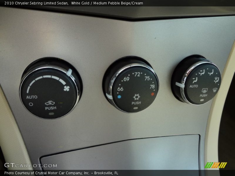 White Gold / Medium Pebble Beige/Cream 2010 Chrysler Sebring Limited Sedan