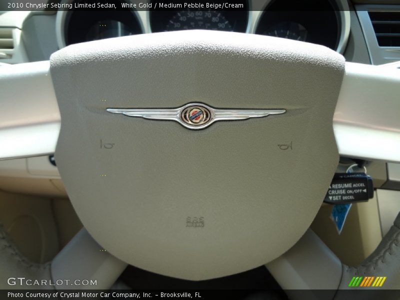 White Gold / Medium Pebble Beige/Cream 2010 Chrysler Sebring Limited Sedan