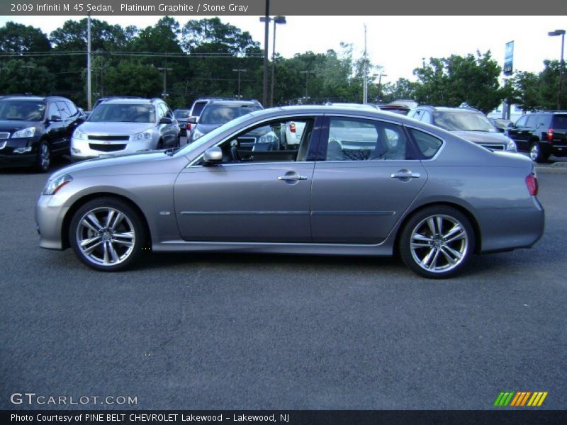 Platinum Graphite / Stone Gray 2009 Infiniti M 45 Sedan