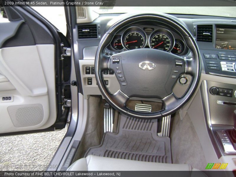 Platinum Graphite / Stone Gray 2009 Infiniti M 45 Sedan