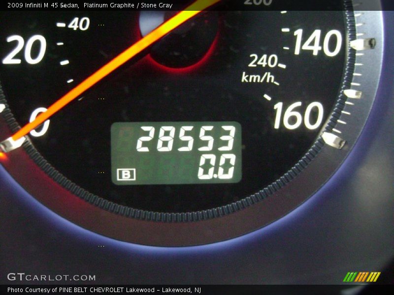 Platinum Graphite / Stone Gray 2009 Infiniti M 45 Sedan