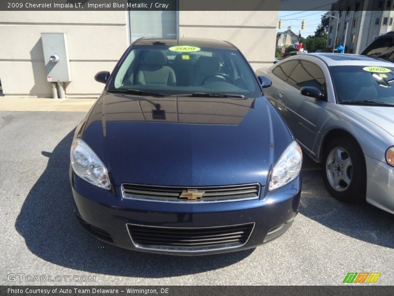 Imperial Blue Metallic / Gray 2009 Chevrolet Impala LT