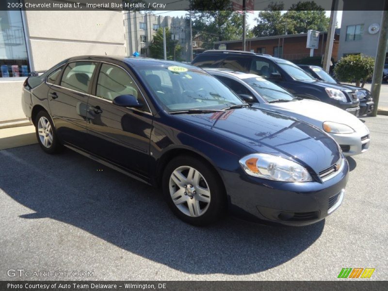 Imperial Blue Metallic / Gray 2009 Chevrolet Impala LT