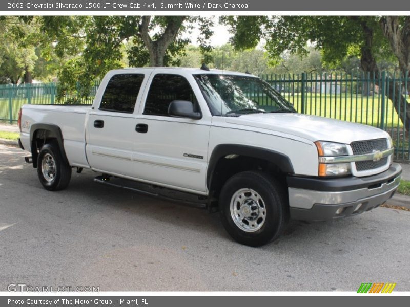 Summit White / Dark Charcoal 2003 Chevrolet Silverado 1500 LT Crew Cab 4x4