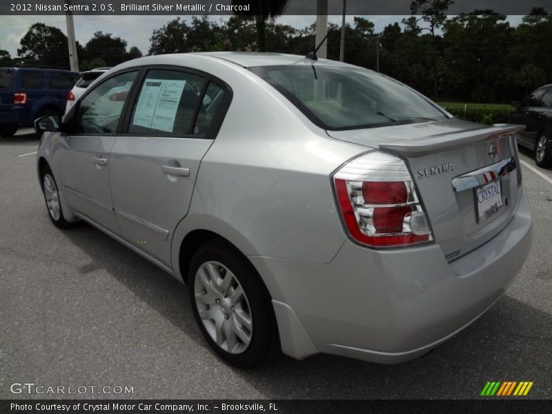 Brilliant Silver Metallic / Charcoal 2012 Nissan Sentra 2.0 S