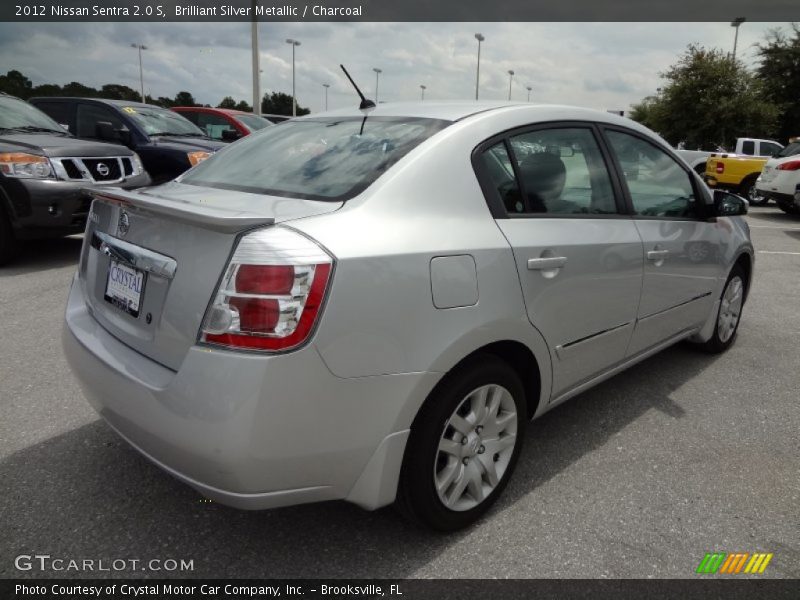 Brilliant Silver Metallic / Charcoal 2012 Nissan Sentra 2.0 S