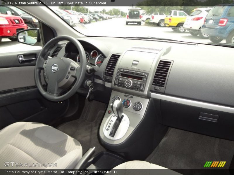 Brilliant Silver Metallic / Charcoal 2012 Nissan Sentra 2.0 S