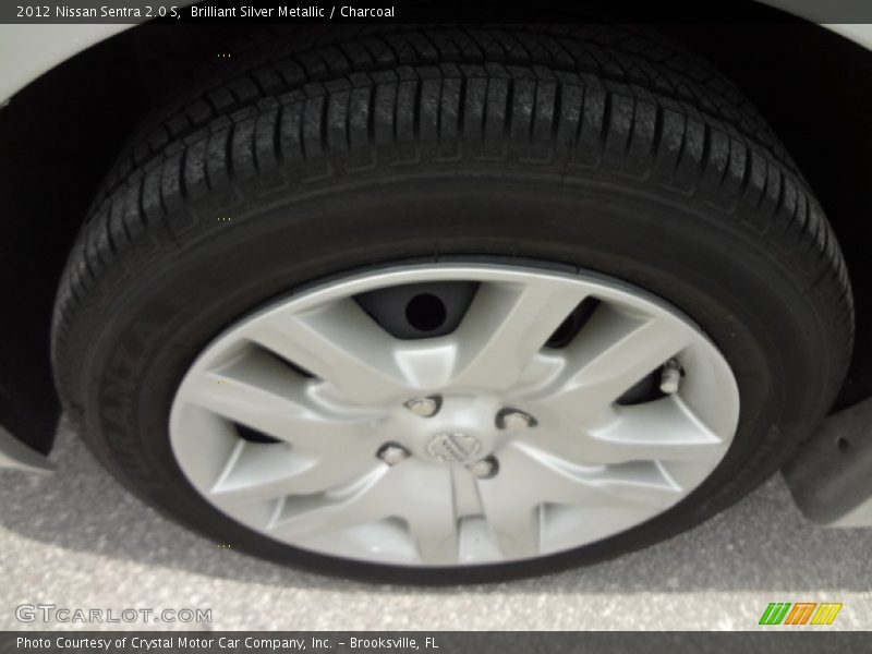 Brilliant Silver Metallic / Charcoal 2012 Nissan Sentra 2.0 S