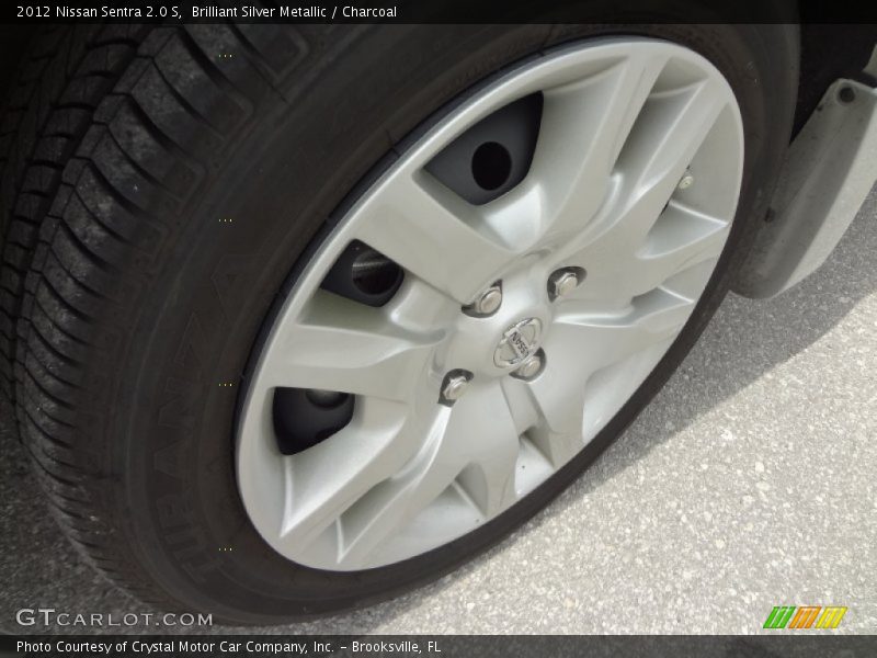 Brilliant Silver Metallic / Charcoal 2012 Nissan Sentra 2.0 S