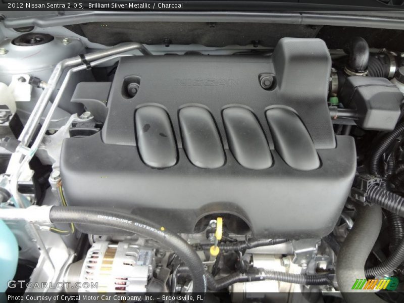 Brilliant Silver Metallic / Charcoal 2012 Nissan Sentra 2.0 S