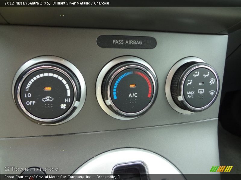 Brilliant Silver Metallic / Charcoal 2012 Nissan Sentra 2.0 S