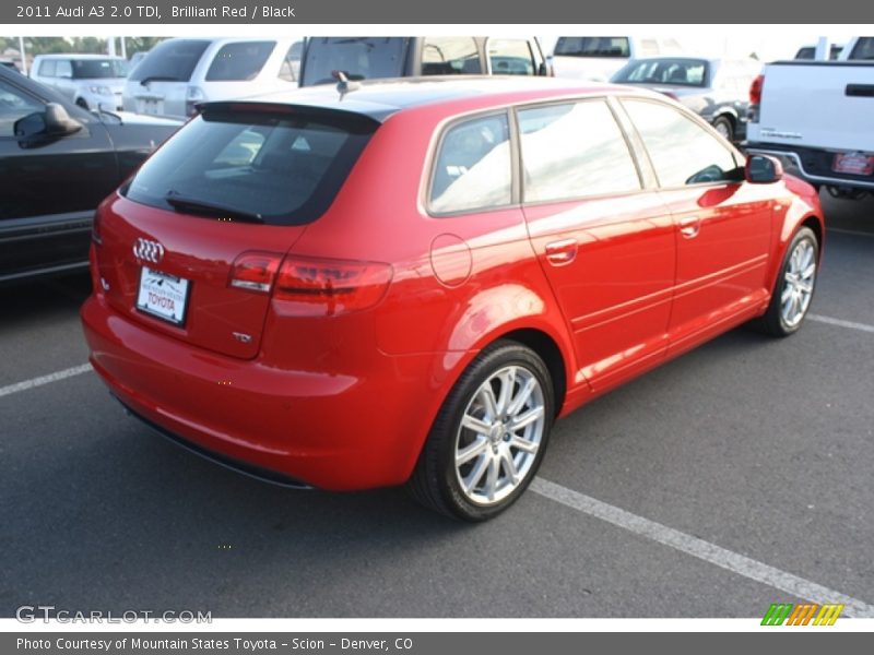 Brilliant Red / Black 2011 Audi A3 2.0 TDI