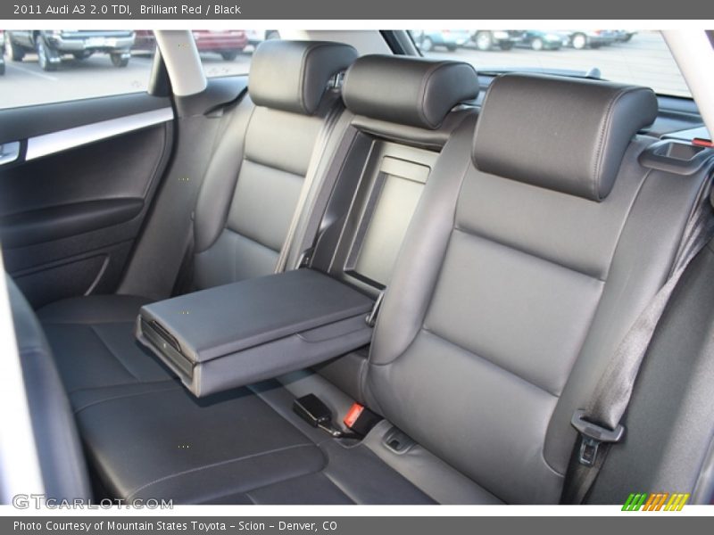 Brilliant Red / Black 2011 Audi A3 2.0 TDI