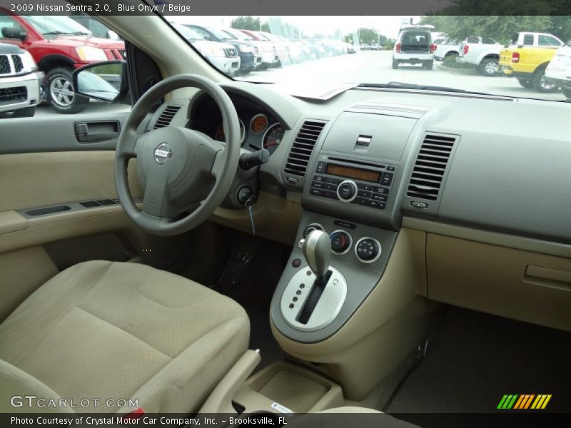 Blue Onyx / Beige 2009 Nissan Sentra 2.0