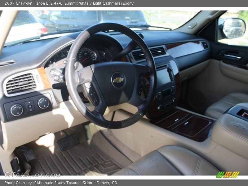Summit White / Light Cashmere/Ebony 2007 Chevrolet Tahoe LTZ 4x4