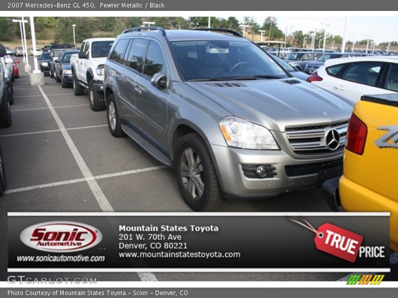 Pewter Metallic / Black 2007 Mercedes-Benz GL 450