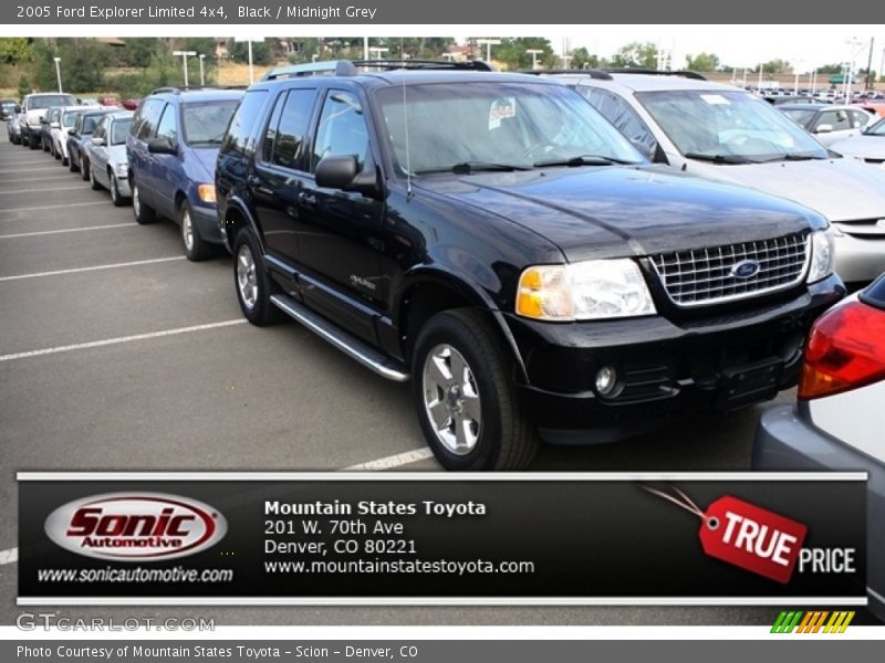 Black / Midnight Grey 2005 Ford Explorer Limited 4x4
