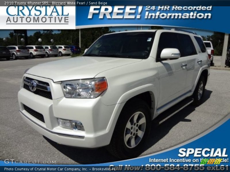 Blizzard White Pearl / Sand Beige 2010 Toyota 4Runner SR5