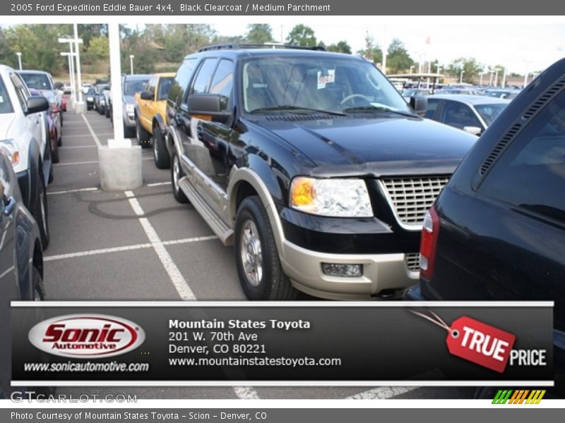 Black Clearcoat / Medium Parchment 2005 Ford Expedition Eddie Bauer 4x4