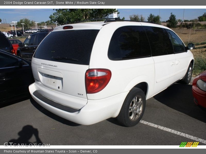 Stone White / Medium Slate Gray 2004 Dodge Grand Caravan SXT