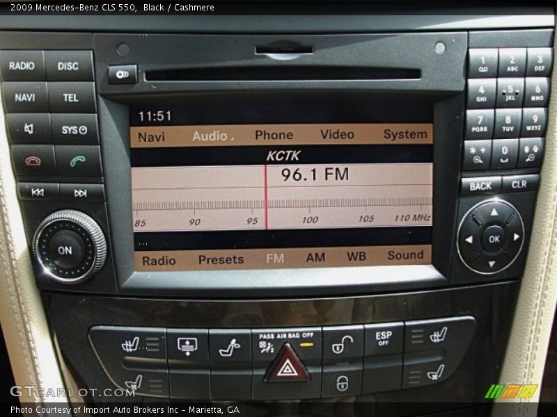 Black / Cashmere 2009 Mercedes-Benz CLS 550