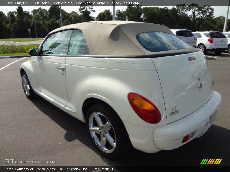 Cool Vanilla White / Taupe/Pearl Beige 2005 Chrysler PT Cruiser GT Convertible