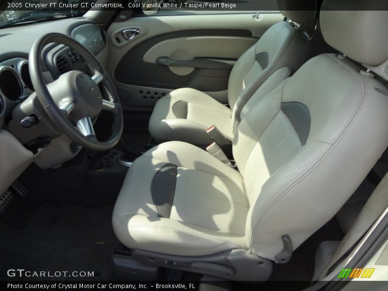 Cool Vanilla White / Taupe/Pearl Beige 2005 Chrysler PT Cruiser GT Convertible