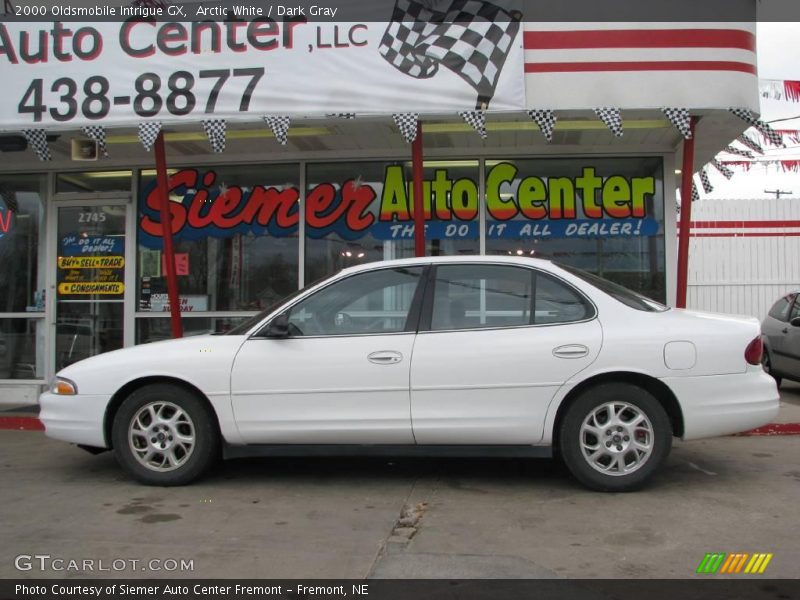 Arctic White / Dark Gray 2000 Oldsmobile Intrigue GX