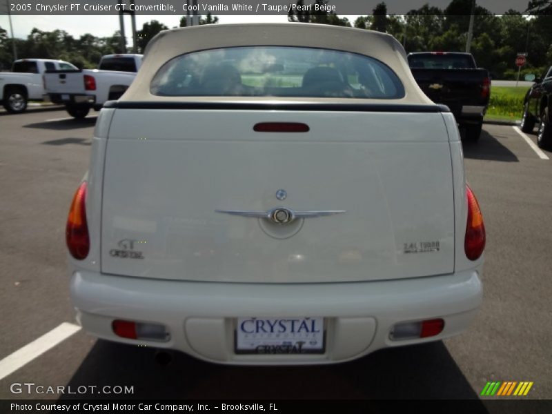 Cool Vanilla White / Taupe/Pearl Beige 2005 Chrysler PT Cruiser GT Convertible