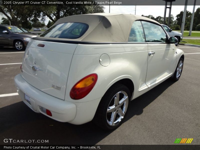 Cool Vanilla White / Taupe/Pearl Beige 2005 Chrysler PT Cruiser GT Convertible
