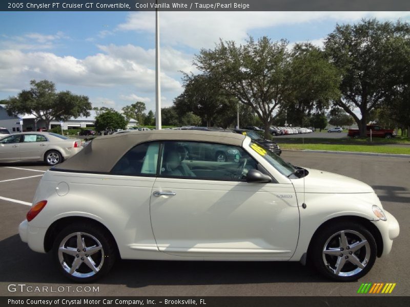 Cool Vanilla White / Taupe/Pearl Beige 2005 Chrysler PT Cruiser GT Convertible