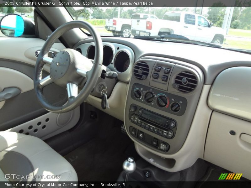 Cool Vanilla White / Taupe/Pearl Beige 2005 Chrysler PT Cruiser GT Convertible